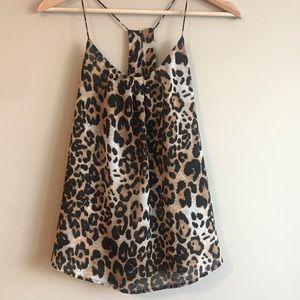 Seductions Cami Tank Top -Leopard Print